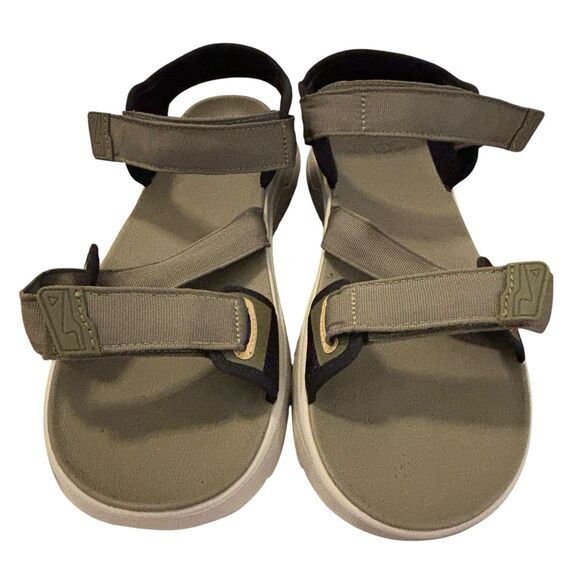 NWOB MENS SIZE 11 DARK OLIVE TEAL 1124049 TEVA ZYMIC TRAVEL SPORT SANDALS - Picture 9 of 16